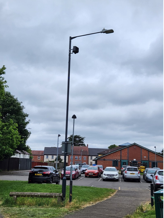 New CCTV column, Camphill Health centre, Nuneaton