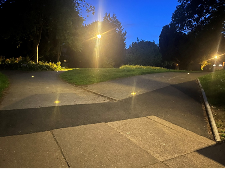 New solar footpath lighting to St Andrews Gardens, Rugby